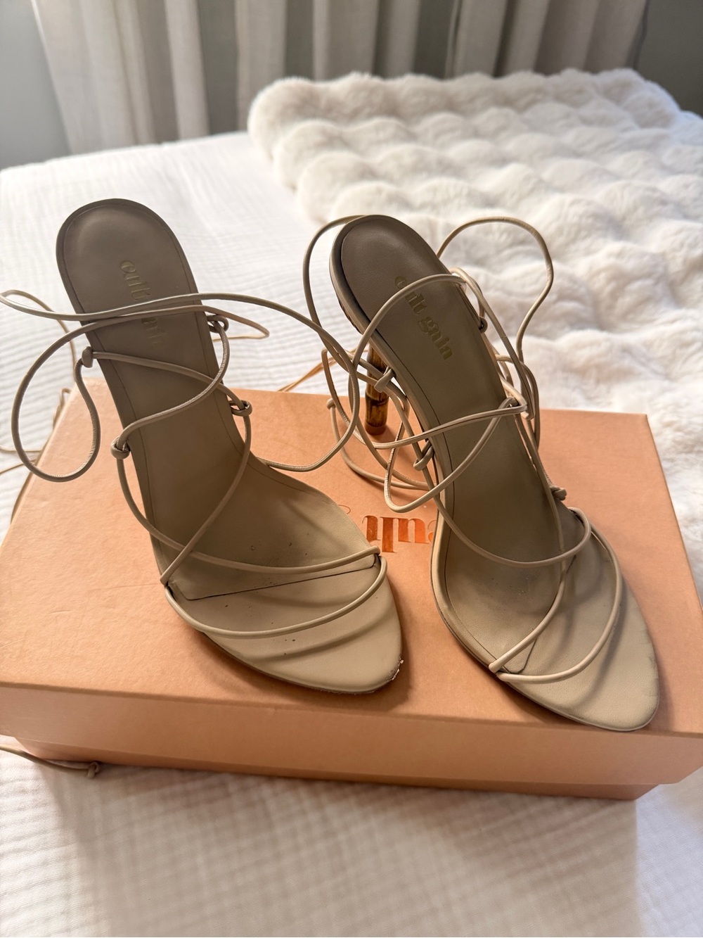 Cult Gaia Soleil Sandals – Sand – Size 38